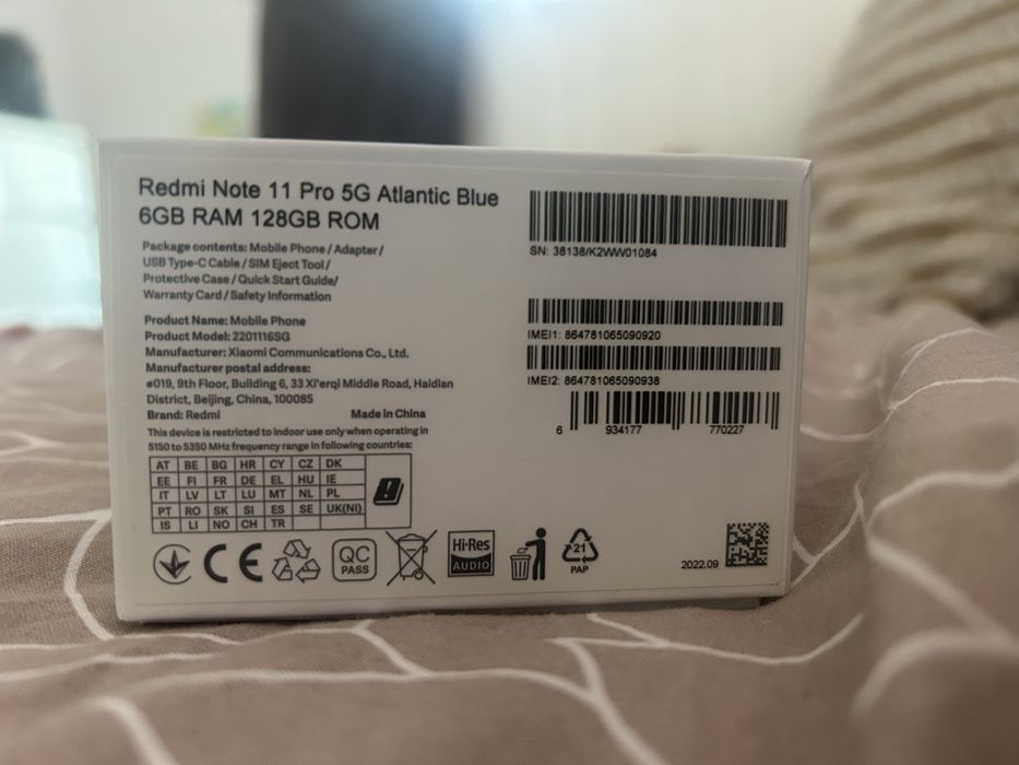 Redmi Note 11 Pro 5G ( nieuzywany) + etui