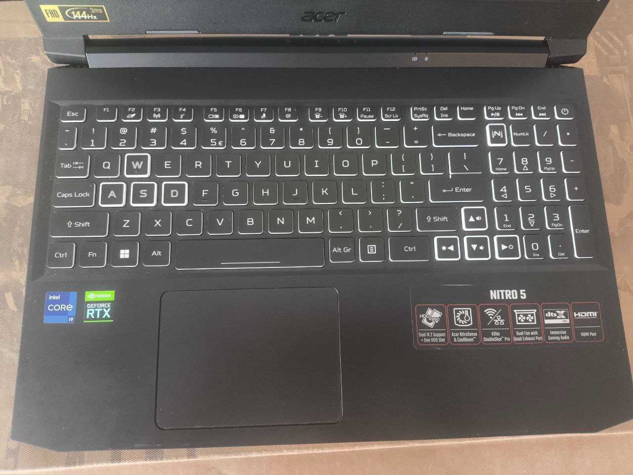 Laptop Gamingowy Acer Nitro 5 , i9-11900H, RTX 3060, 32GB RAM , SSD 1T