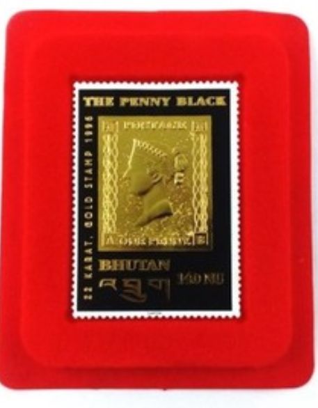 Złoty znaczek The Penny Black, 22 karaty