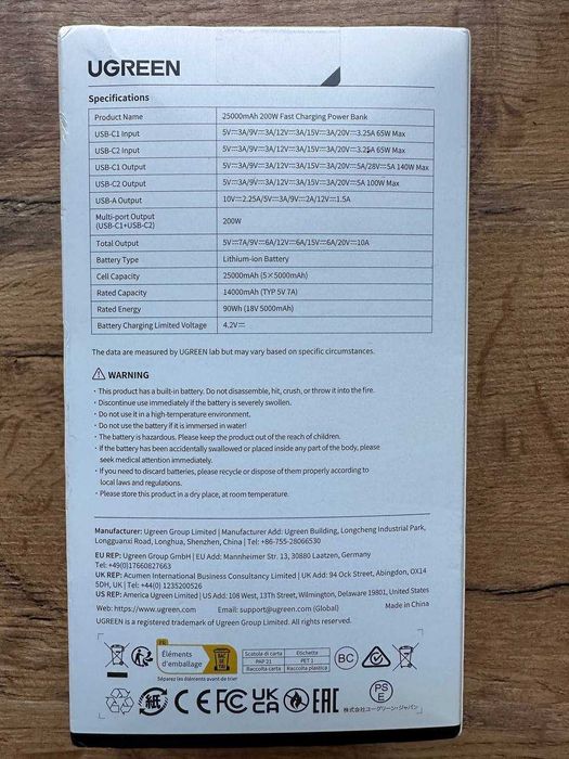 Потужні павербанки UGREEN Nexode 200W / 300W для ноутбука і смартфона