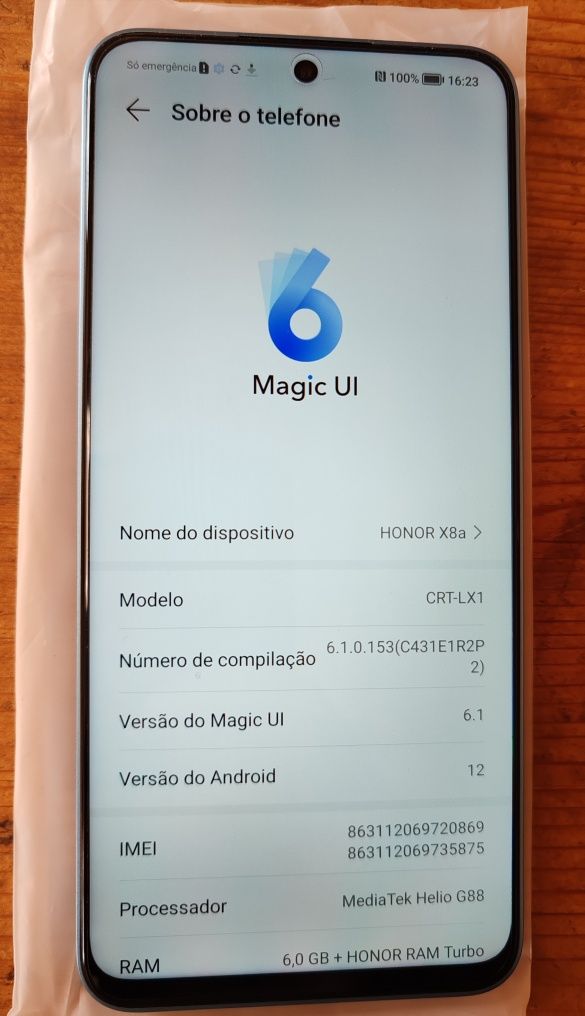 Honor X8a - Como Novo | Caixa Aberta, Nunca Usado