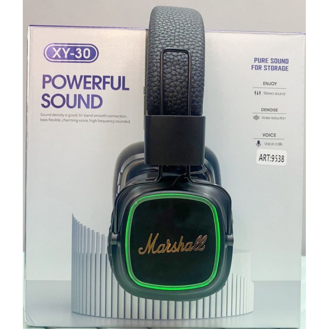 Бездротові навушники Powerful Sound XY-30 Чорні, з підсвіткою,