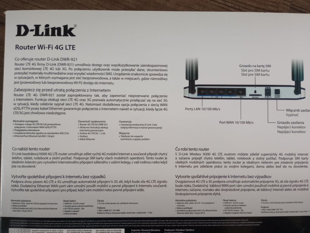 Router d-link 4g der 921