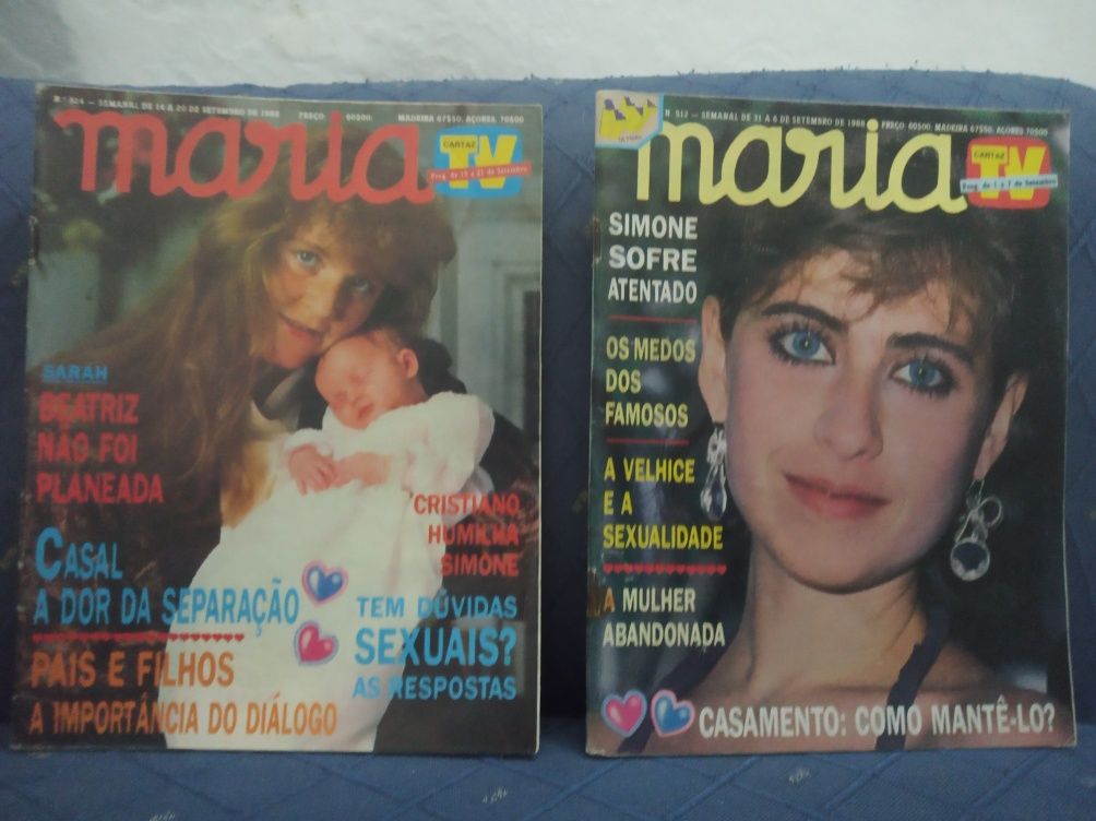 Lote de 16 Revistas MARIA, anos 80