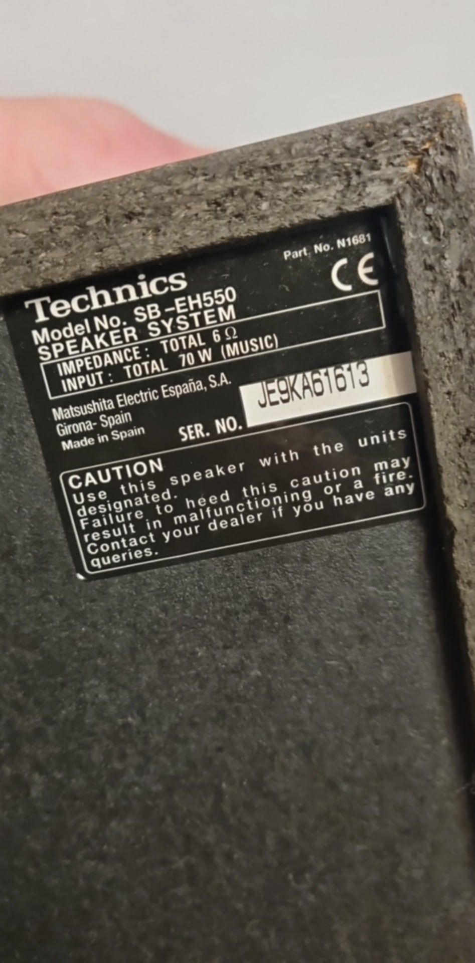 Wieża Technics SB-EH550