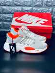 Топ! Мужские Nike кроссовки White\Orange. Кросівки Найк універсальні
