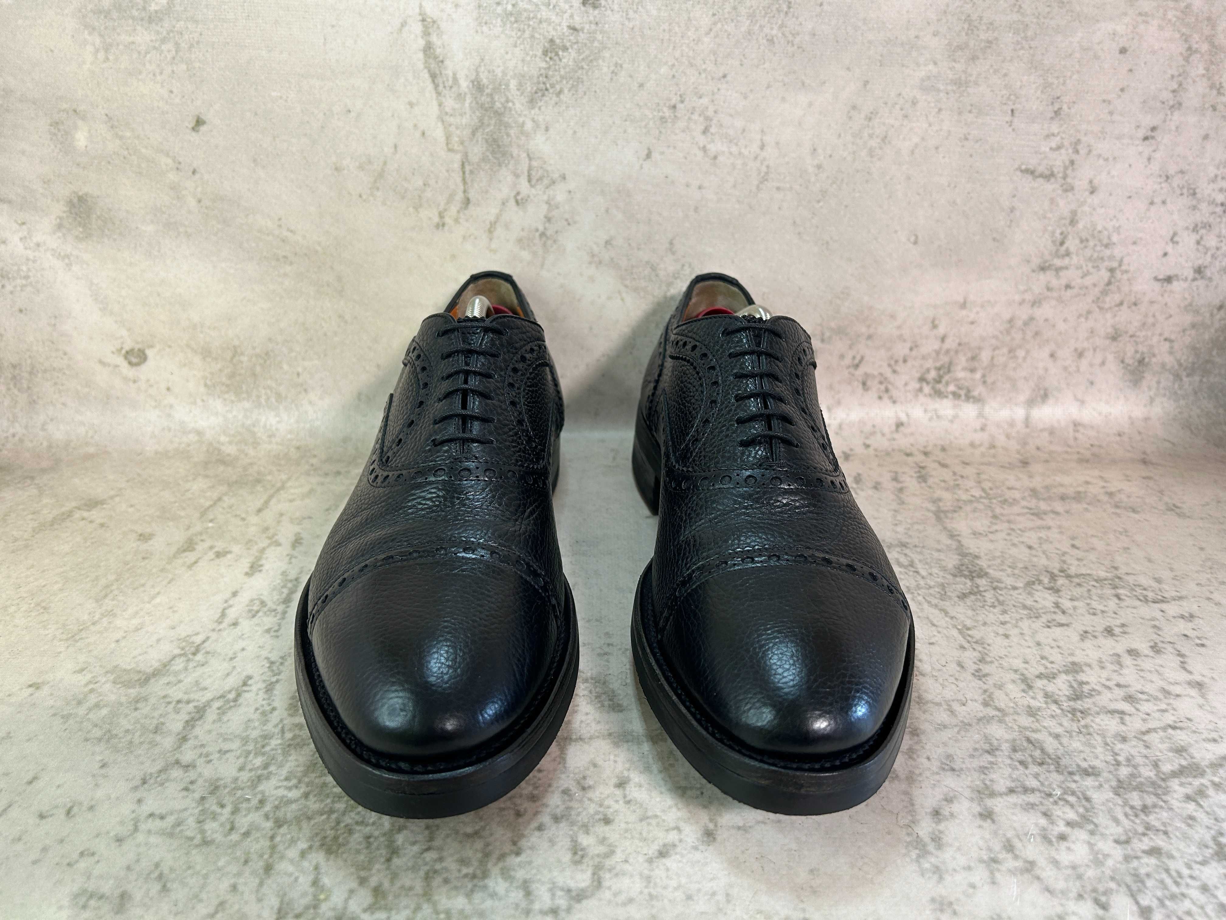 Туфлі Santoni Leather Oxford Shoes