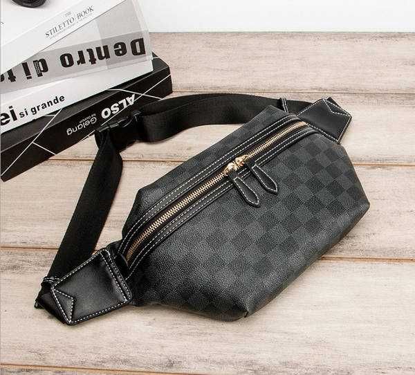 Сумка на пояс Louis Vuitton чоловіча нагрудна поясна бананка месенджер