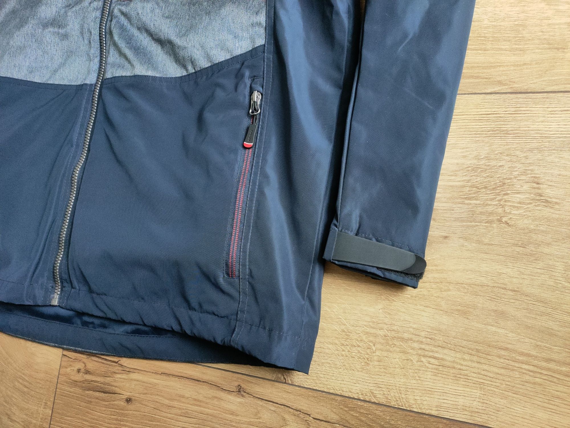 Kurtka 2w1 MAN męska wodoodporna odblaski kamizelka r. XL