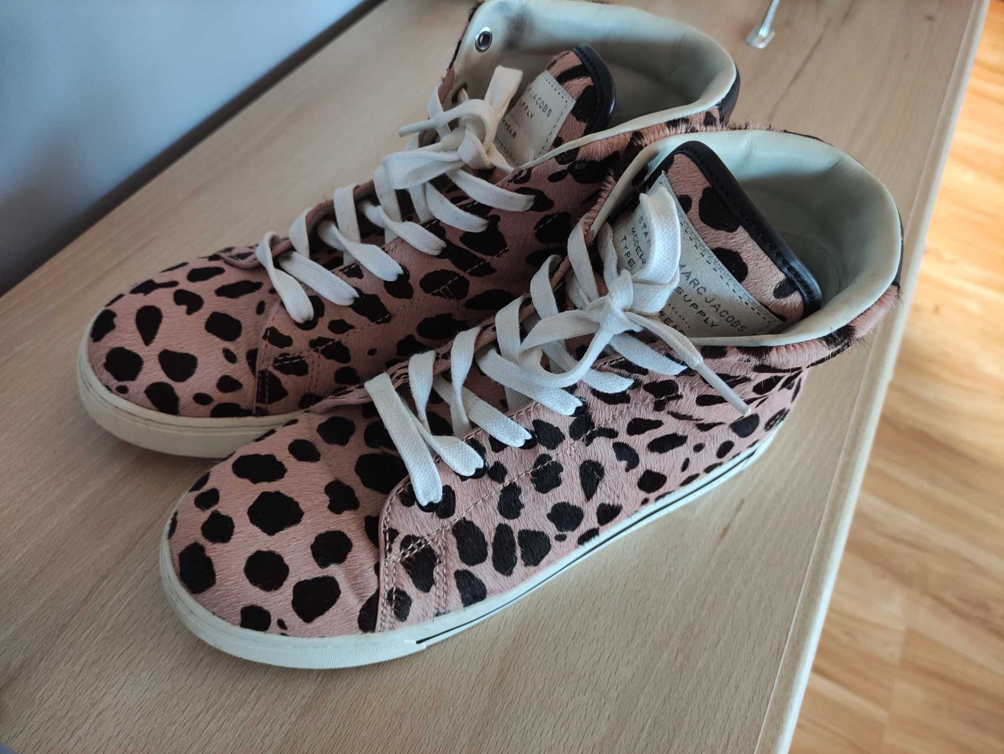 Botki skórzane Marc Jacobs