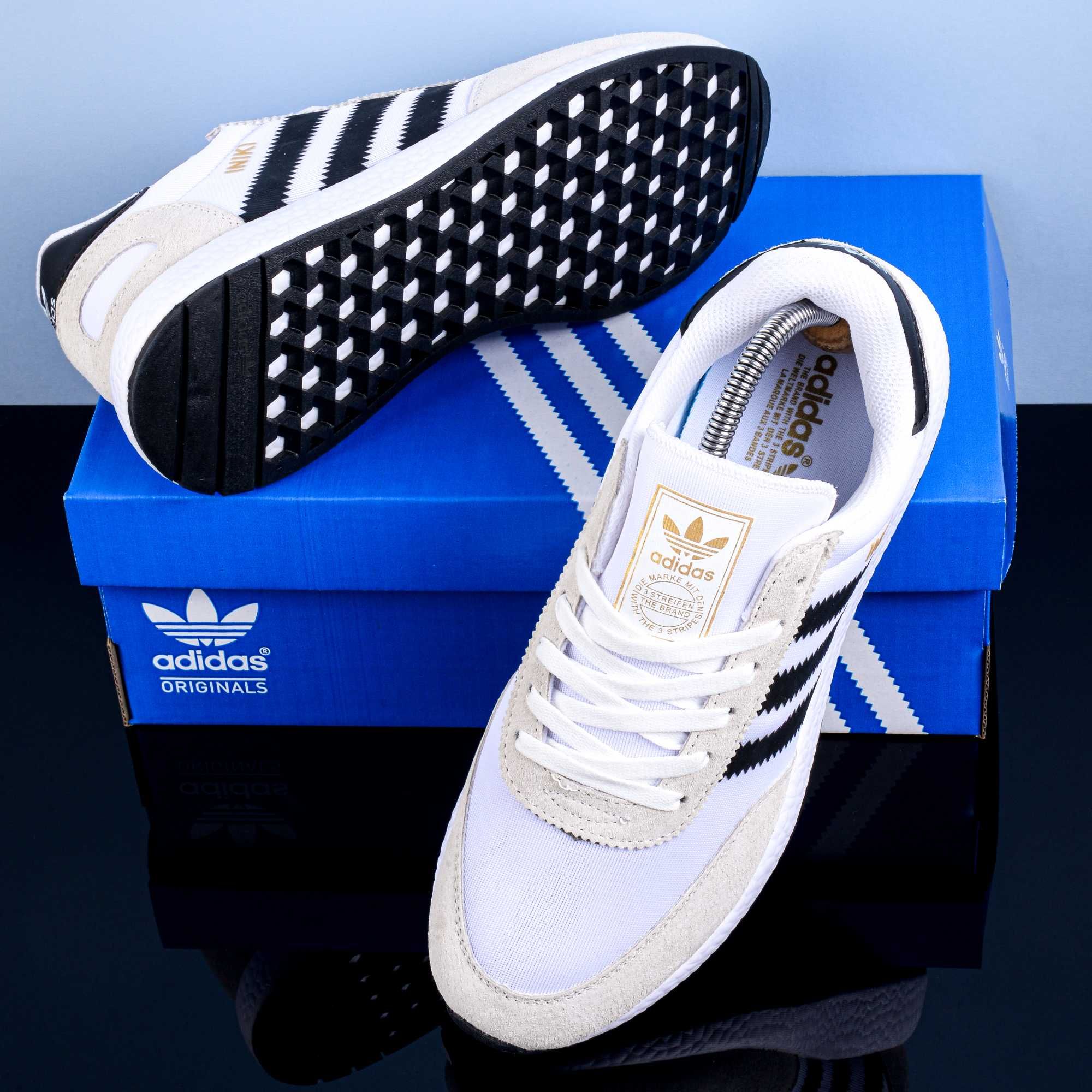 (1892) Кросівки Adidas Iniki замшеві пісочний колір (41-46) адідас
