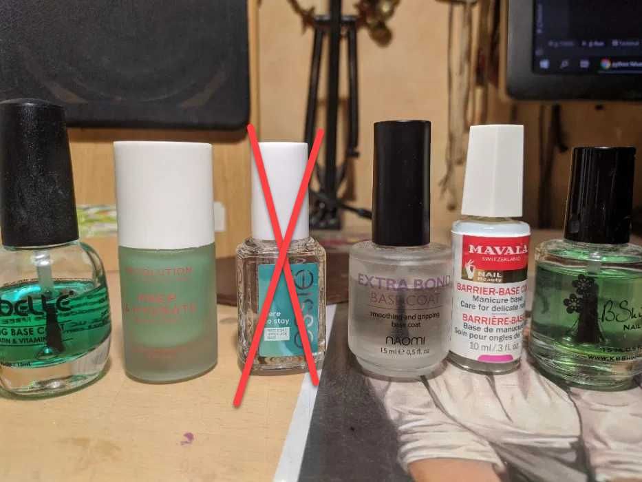 Базовое покрытие для маникюра 11 разных марок