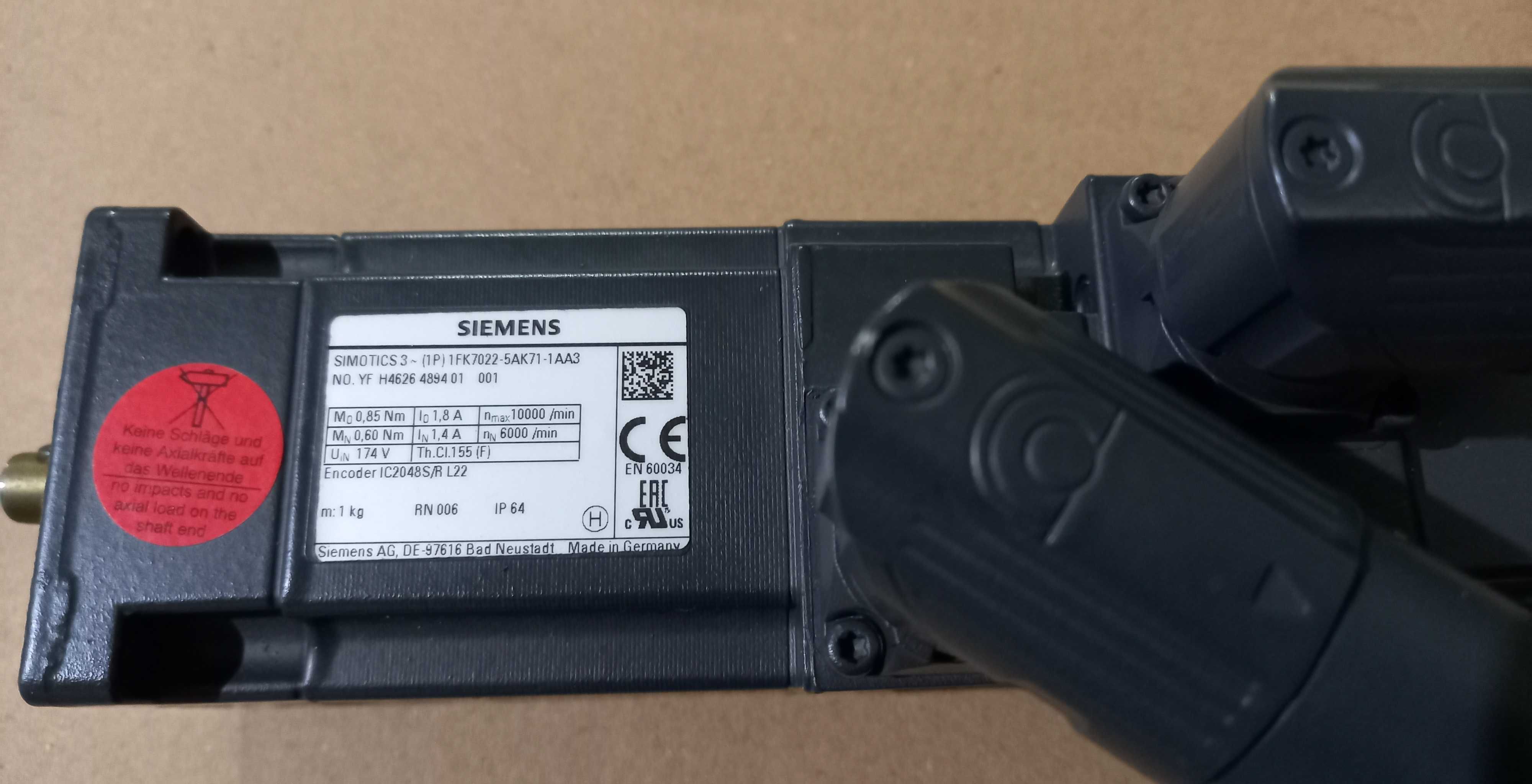 Серводвигун 1FK7022-5AK71-1AA3