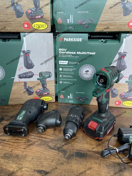 Акумуляторний шуруповерт, мультитул, 4 в 1 Parkside Німеччина
