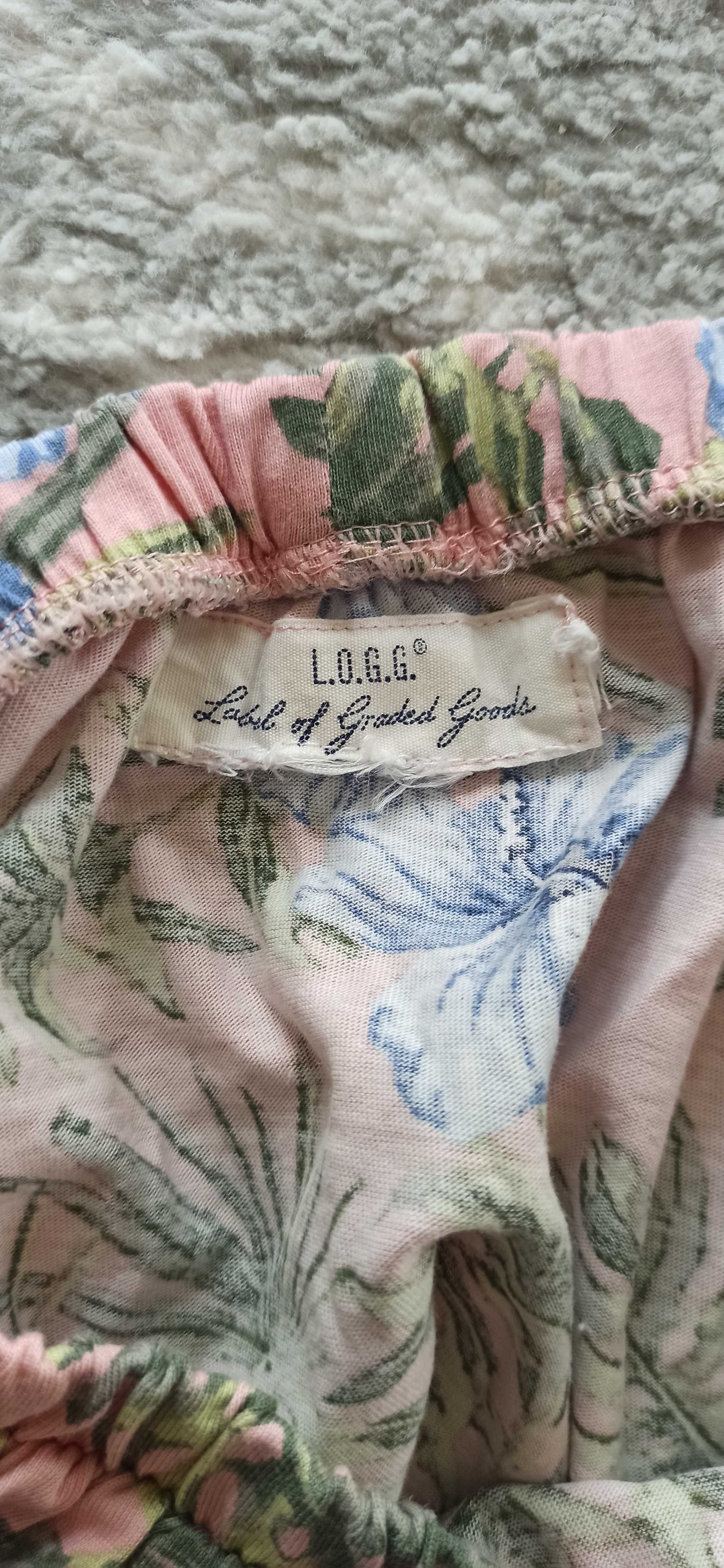 Spódnica dziewczęca letnia H&M kwiaty hawajskie