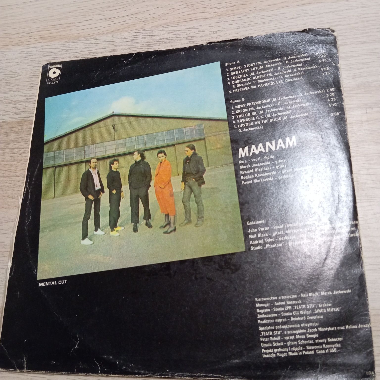 Maanam, Mental Cut, płyta winylowa w dobrym stanie