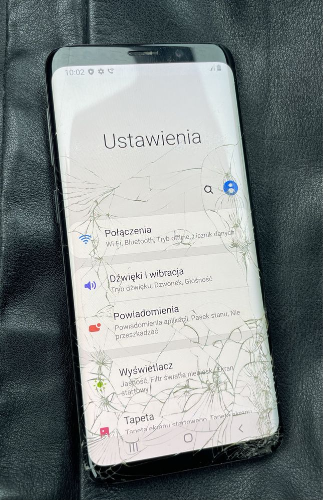 Samsung galaxy s9 zbity sprawny