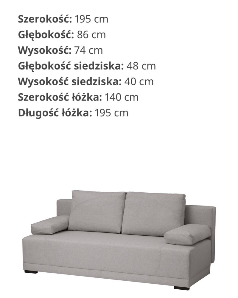 Kanapa Ikea Arviken rozkladana