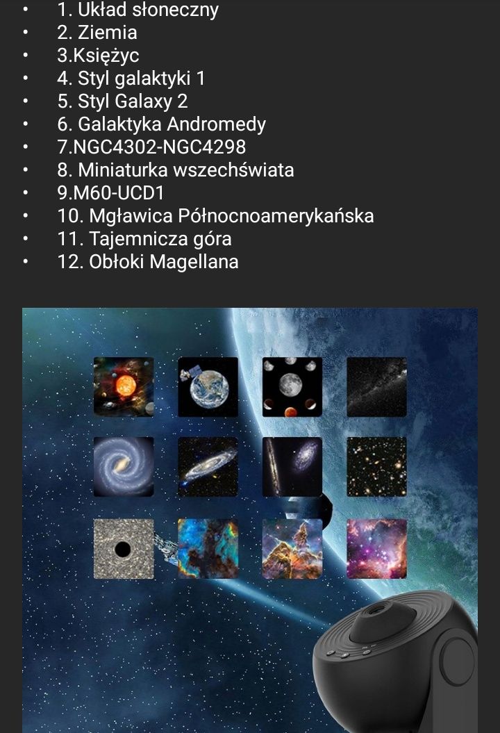 Sprzedam projektor gwiazd  nowy Galaxy