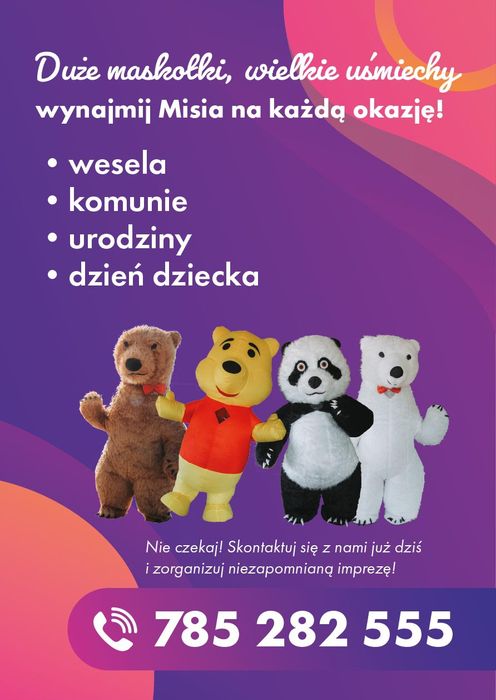 Bialy mis urodziny wesele impreza event  kapibara  fotobudka 360