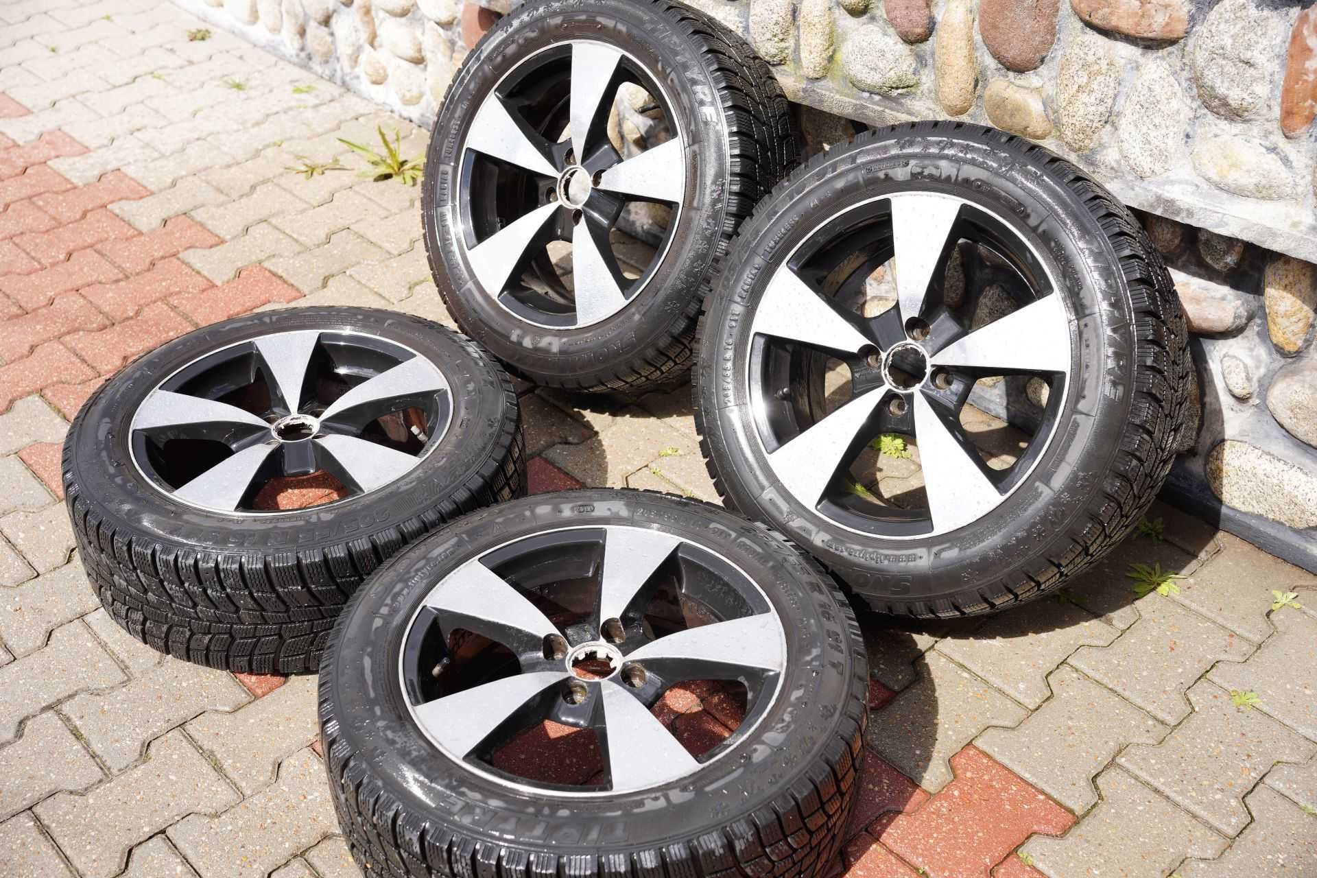 Alufelgi 16, 4x100 opony 205/55/R16 proste, wyważone, bardzo ładne