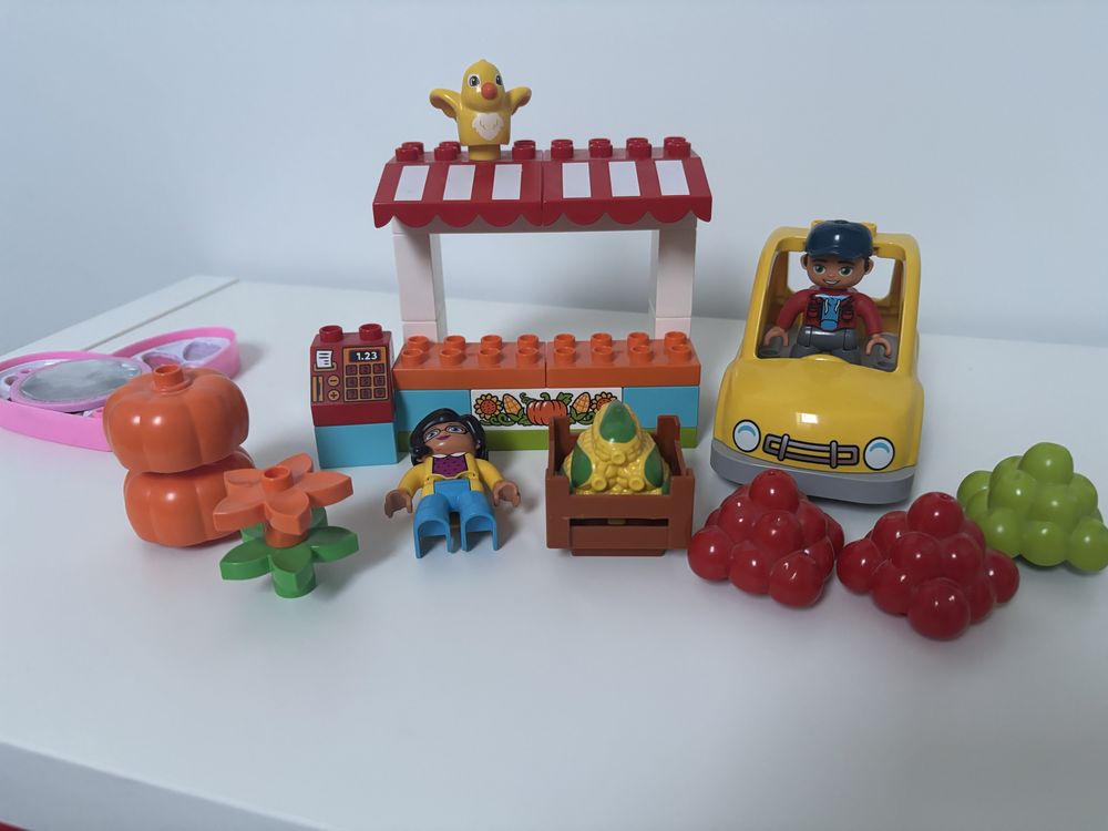Klocki lego duplo zestaw auto farma stragan zieleniak