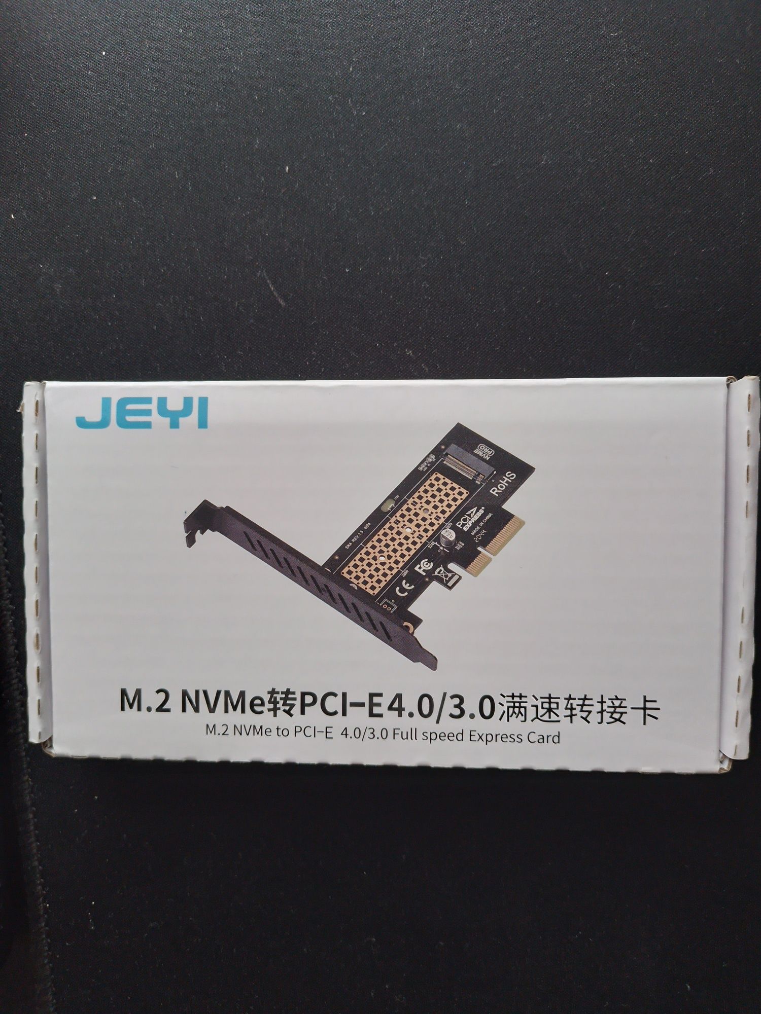 Перехідник Адаптер PCI-E на M.2 NVMe SSD JEYI SK4 PCIе 4.0/3.0 X4 X8 X