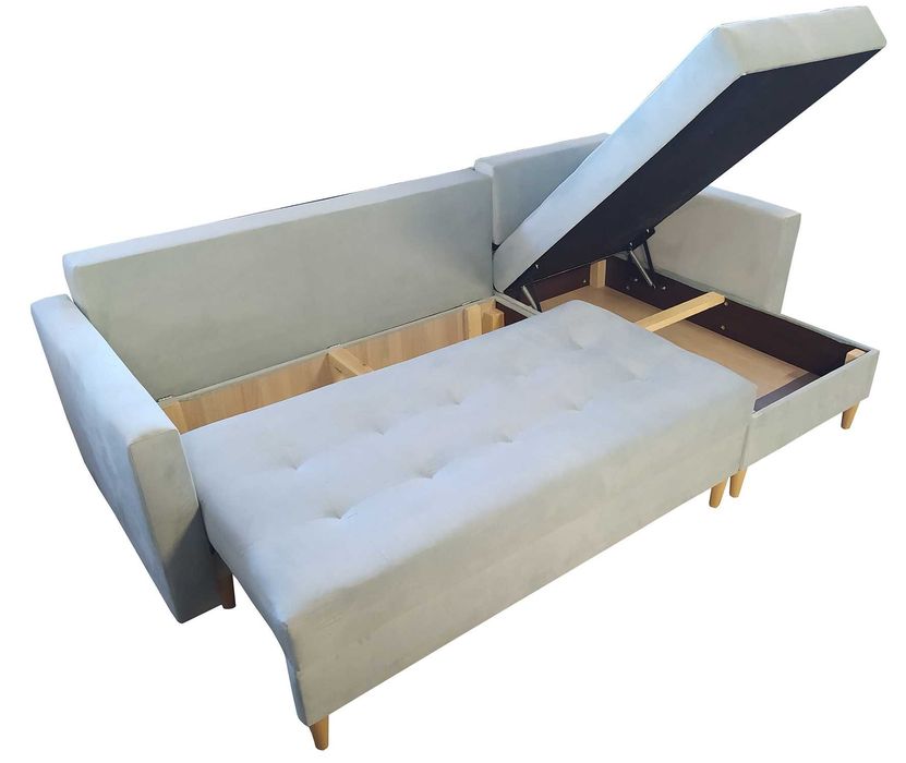 Nowoczesna rogówka Scandi z funkcją spania! Promocyjna cena!