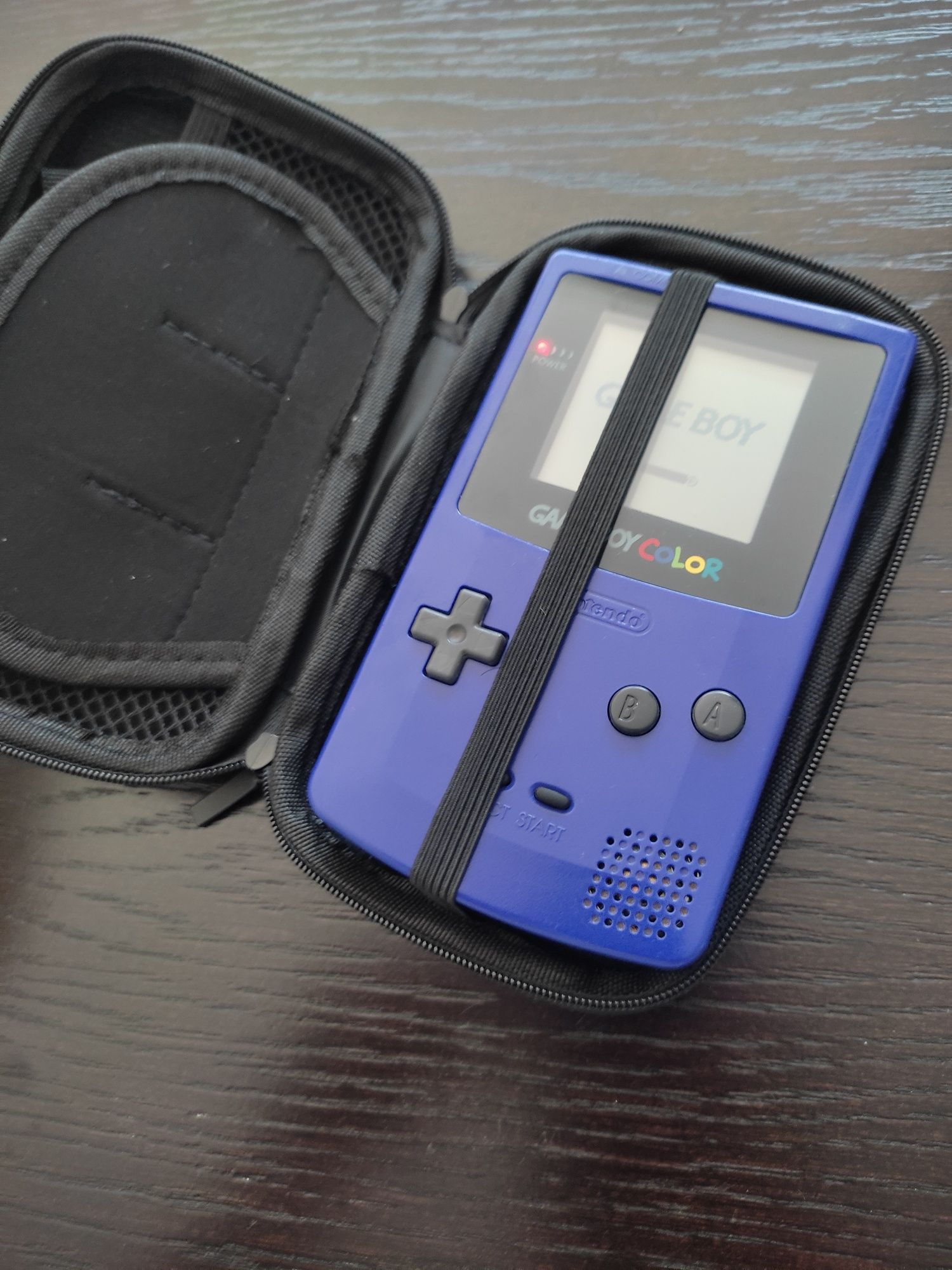 Pack Gameboy color roxo com 7 jogos Pokémon cabo link e bolsa