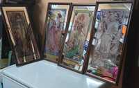 Quadros espelhados Alphonse Mucha