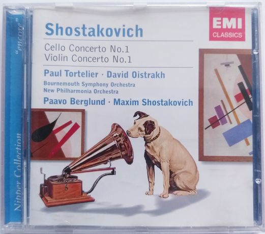 Shostakovich Cello & Violin Concertos Tortelier Oistrakh 2CD 2007r
