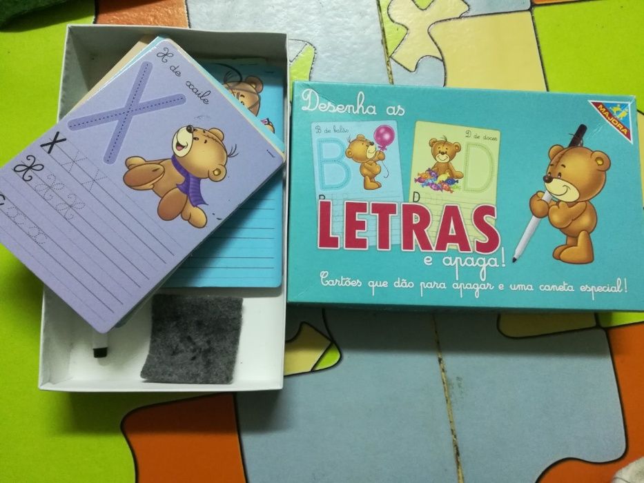 Jogos educativos/Jogo aprender as letras, escrita, ver fotos