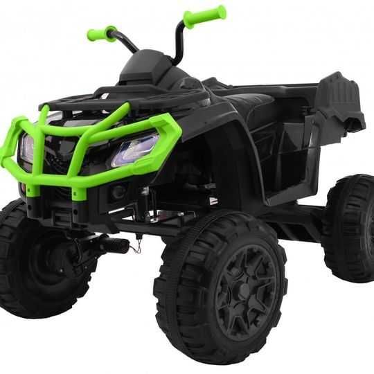 Quad Terenowy na akumulator XL ATV, 24V do 45 kg Czarno Zielony