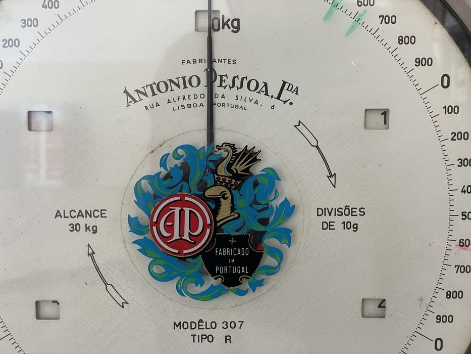 Balança antiga fabrico Portugues Antonio Pessoa 30kg
