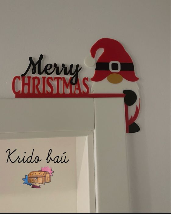 Decoração Canto Porta Pai Natal