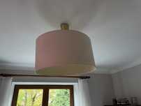 Duża beżowa lampa Ikea, używana