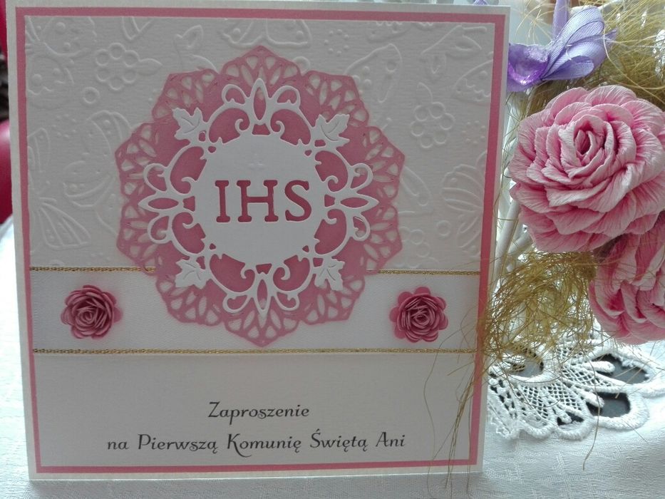 Zaproszenia na Komunię Świętą, Chrzest