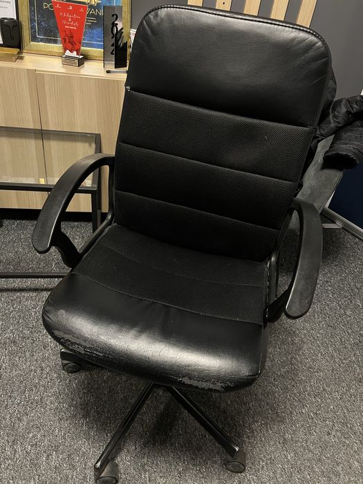 Fotele biurowe czarne 2x