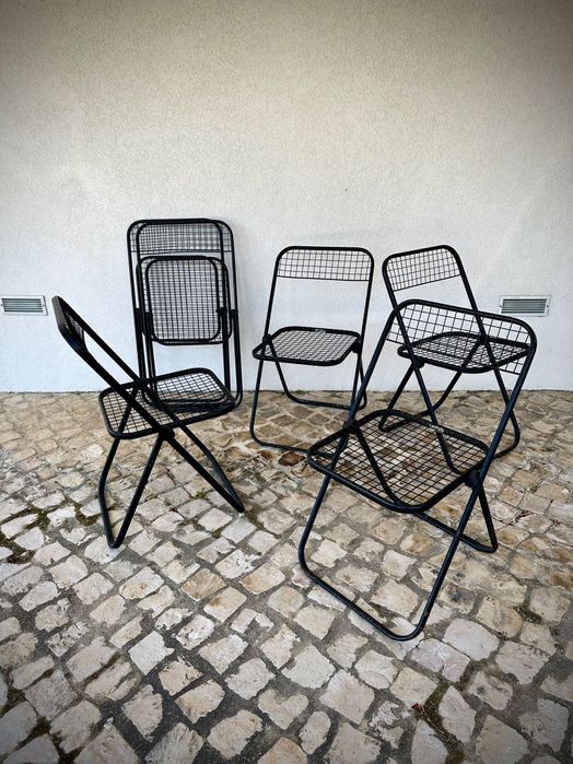 6 cadeiras dobráveis Talin Italy Vintage