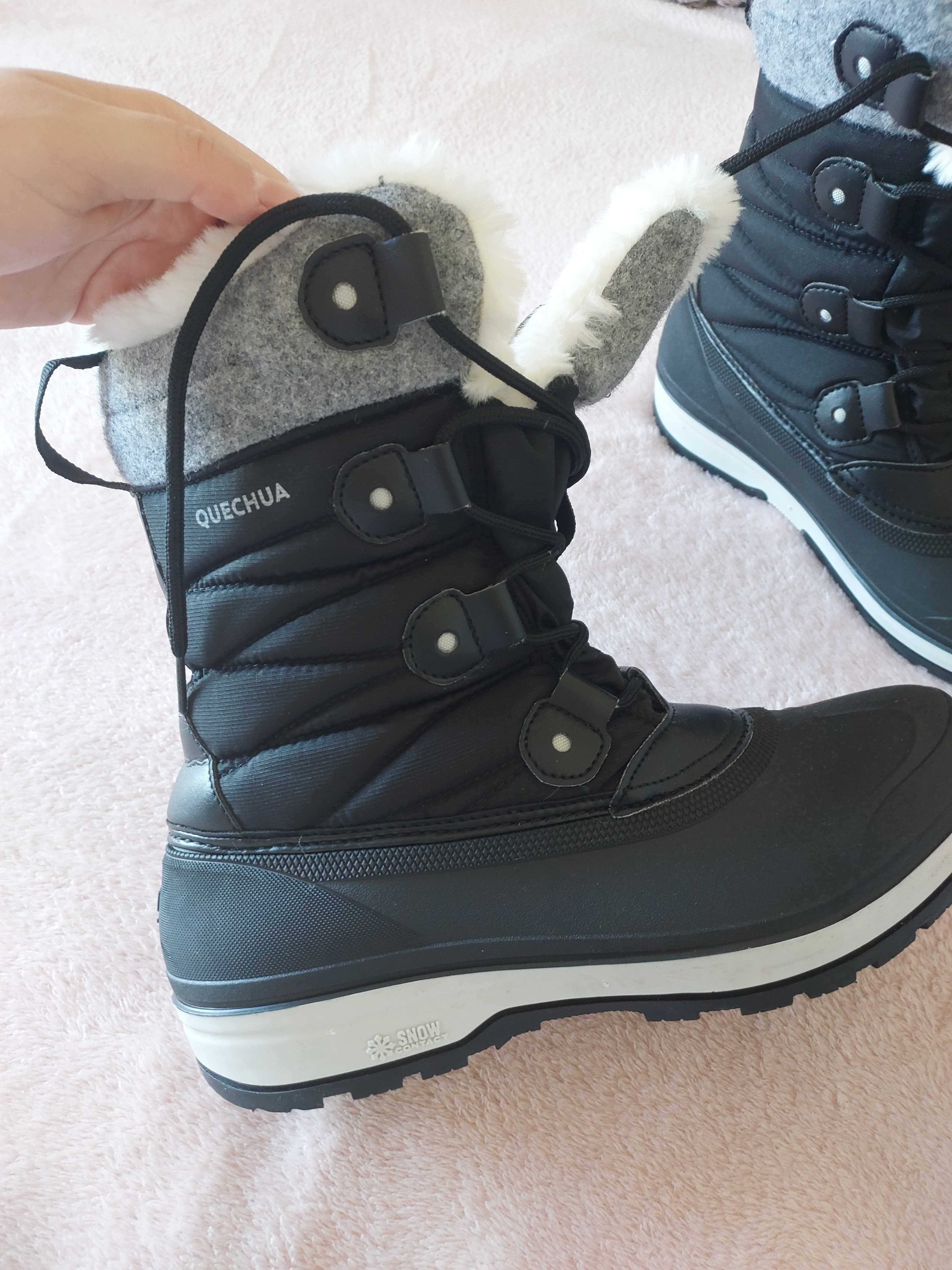 Botas Neve Quentes Impermeáveis Quechua SH500 Cano Alto Reforço