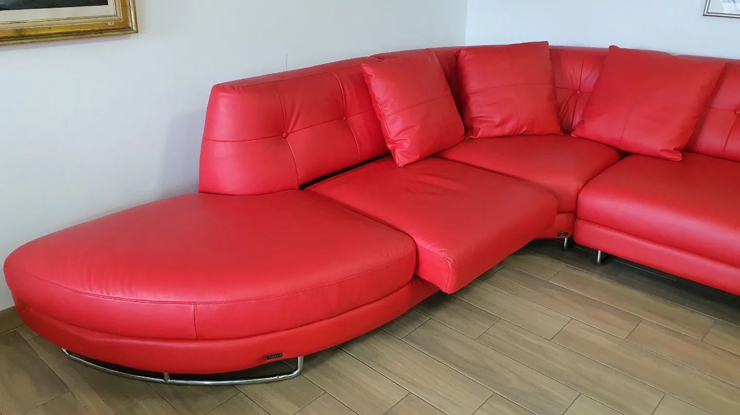 Фірмовий шкіряний кутовий диван з Італії,  меблі б.в з Європи