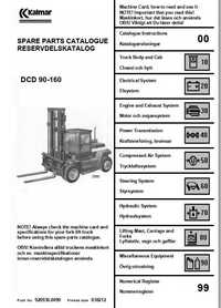 Katalog części zamiennych Kalmar DCD 90-160