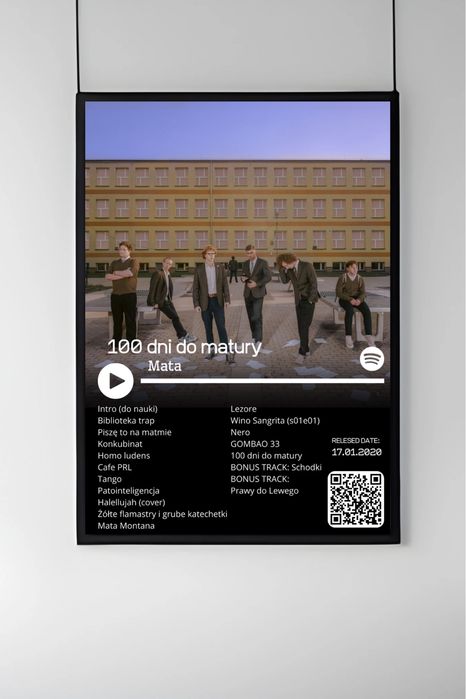 Plakat Mata „100 dni do matury”