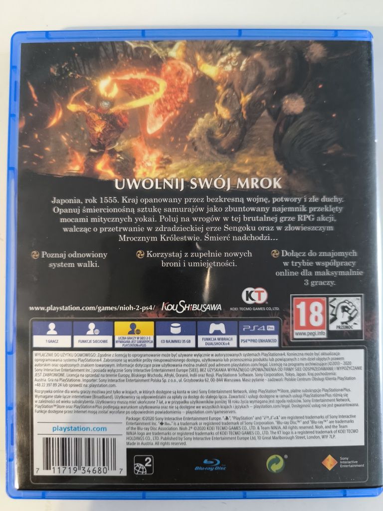 Ps4 Nioh 2 pl możliwa zamiana
