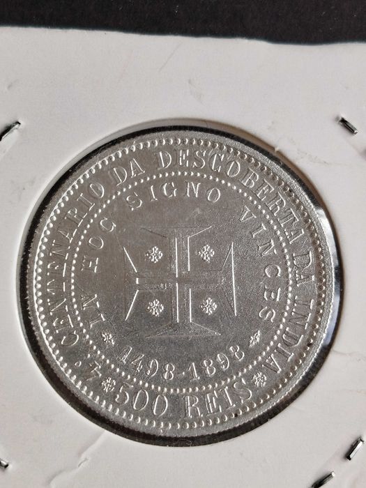 1898 - D. Carlos e D. Amélia - Prata - 500 Reis