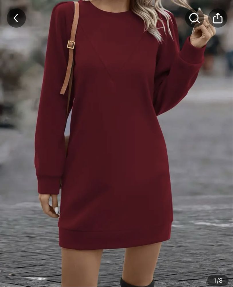 Vestido vermelho cardado novo