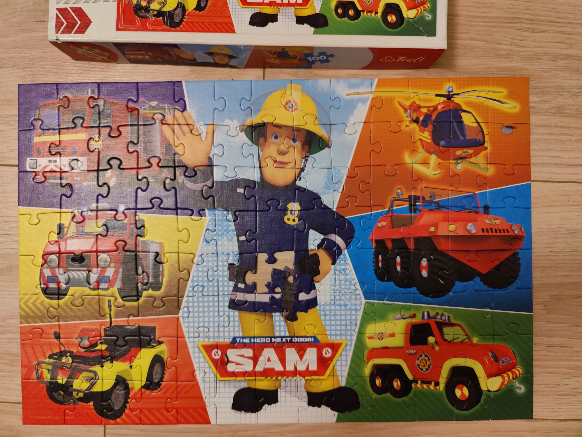 Puzzle Strażak Sam Trefl dla dzieci 5+, 100 elementów