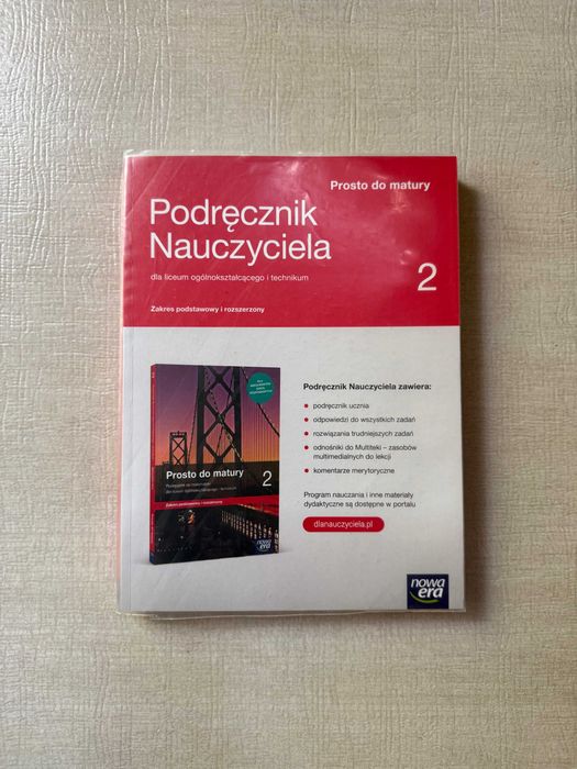 Prosto do matury 2 - Podręczniki Nauczyciela - Nowa Era