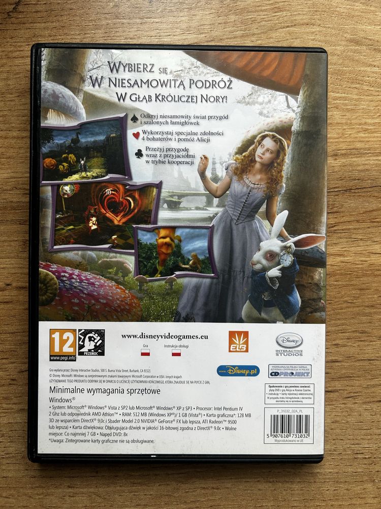 Alicja w Krainie Czarow gra na PC
