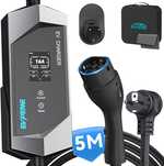 Carregador carro elétrico 6 a 16Amp Tipo2 Shuko (tomada doméstica)Novo